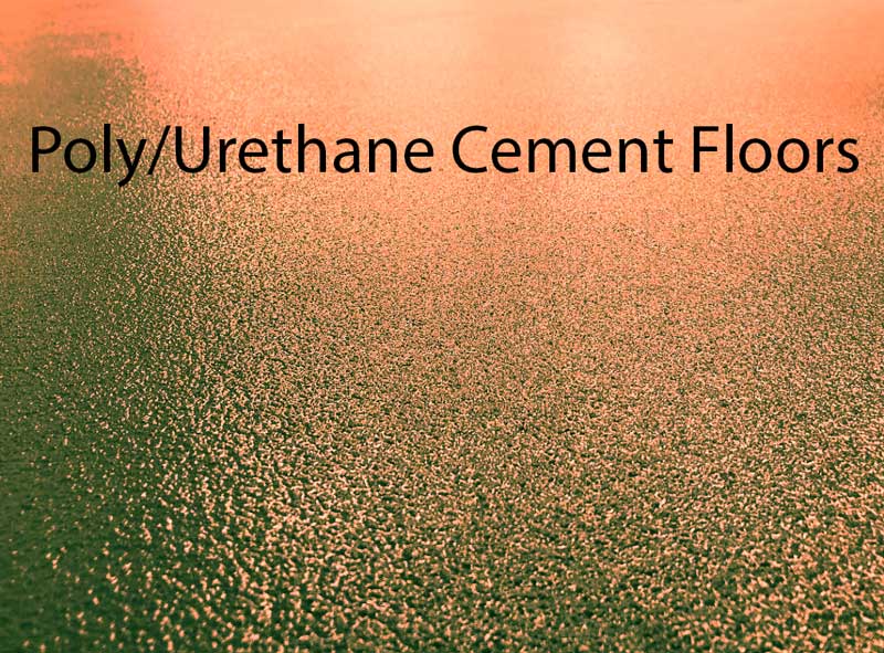 a close up of a Poly/urethane cement floor