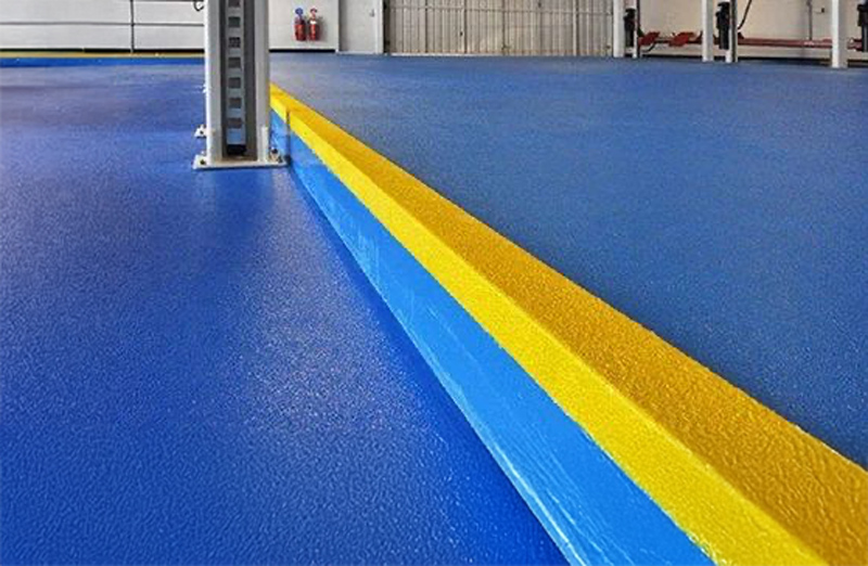 Concrete floor anti-slip