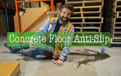 Concrete floor anti-slip