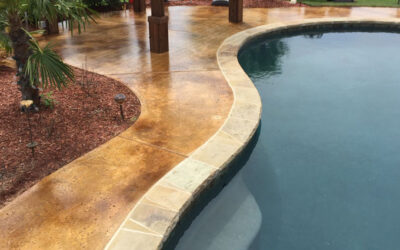 Polished Concrete Around Pool